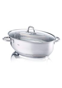 Br&auml;ter Fissler "Fassungsverm&ouml;gen 7,1 Liter", silber (silberfarben), B:25,5cm H:12,4cm L:38cm, T&ouml;pfe, Br&auml;ter, Induktion, Ma&szlig;e ca. L x B x H: 38 x 25,5 x 12,4 cm