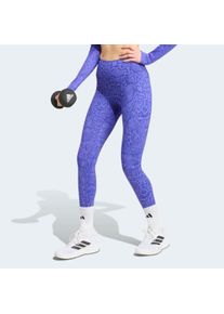 Trainingstights adidas Performance "OPTIME PRIMELIFT 7/8-LEGGINGS, SCHLANGENPRINT", Damen, Gr. XXL, N-Gr, lila (solar lila, pure lila, normal, gr.), Obermaterial: 73% Polyester, 27% Elasthan, 7/8-L&auml;nge, Hosen Trainingstights