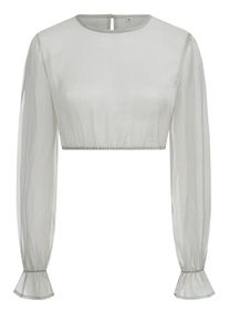 N&uuml;bler Dirndlbluse N&Uuml;BLER "Dirndlbluse Cordula", Damen, Gr. 40, grau, Obermaterial: 100% Polyester PES., Blusen Dirndlbluse