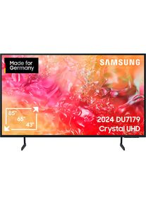 Samsung LED-Fernseher, Energieeffizienz: G, schwarz, 65 &Prime;, Fernseher, Crystal UHD, Q-Symphony, Dolby Surround Sound, Triple Tuner, Smart-Hub, LED-Fernseher