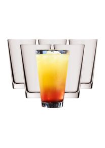 Longdrinkglas Rastal "Becher Conic 330 ml 6er Set transparent", bunt (transparent), B:8cm H:13,2cm &Oslash;:8cm, Glas, Trinkgef&auml;&szlig;e, Longdrinkglas, Sp&uuml;lmaschinenfest