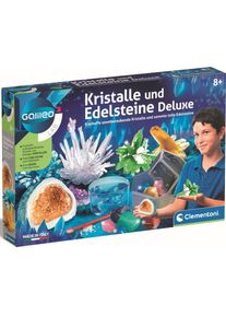 Experimentierkasten Clementoni "Galileo, Kristalle und Edelsteine Deluxe", wei&szlig;, neutral, Experimentierk&auml;sten, Kinder, Experimentierkasten, Made in Europe