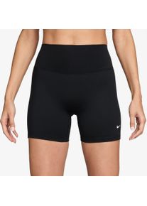 Trainingstights Nike "W NK DF ONE HR 5IN SHORT USEAM", Damen, Gr. S, N-Gr, schwarz (schwarz, wei&szlig;), Obermaterial: 80% Polyester, 20% Elasthan, Hosen Trainingstights, schnell trocknend, atmungsaktiv, mit elastischem Bund