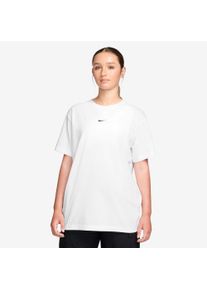 T-Shirt Nike Sportswear "W NSW CLASSIC SS TEE", Damen, Gr. XS, wei&szlig;, schwarz, Jersey, Obermaterial: 100% Baumwolle, normal, Rundhals, Shirts T-Shirt, Kurzarm, mit Rundhalsausschnitt, aus Baumwoll-Jersey, normale L&auml;nge