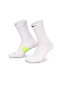 Funktionssocken Nike "U NK MDWT RUN CREW 1PR - 168", Damen, Gr. XL (46/50), wei&szlig; (wei&szlig;, volt, b), Obermaterial: 93% Polyester, 6% Elasthan, 1% Nylon, Socken Funktionssocken