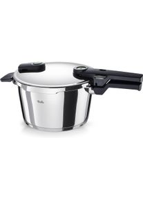 Schnellkochtopf Fissler "VitaquickElemental Dampfkochtopf Premium Drucktopf", silber, B:29,5cm H:20cm L:39,5cm &Oslash;:22cm, T&ouml;pfe, Schnellkochtopf, Schnellkochtopf mit 2 Garstufen und Superthermic Boden
