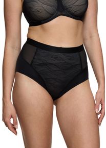 Shapingslip Triumph "Airy Sensation", Damen, Gr. 42, schwarz, Microtouch, Obermaterial: 74% Polyamid, 26% Elasthan, eng, Unterhosen Shapingslip, formend, feiner T&uuml;ll mit Rauenmuster, h&ouml;her geschnittene Passform