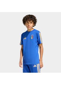 T-Shirt adidas Performance "FIGC KIDS TEE", Kinder, Gr. 152, bold blau, Obermaterial: 100% Baumwolle, Rundhals, Shirts T-Shirt, f&uuml;r Kinder, mit Rundhalsausschnitt, fu&szlig;ball-inspiriertes Design