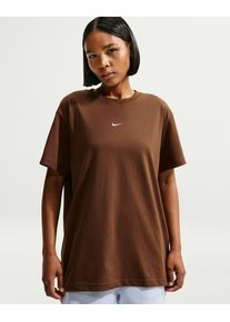 T-Shirt Nike Sportswear "W NSW CLASSIC SS TEE", Damen, Gr. XL, cacao wow, Jersey, Obermaterial: 100% Baumwolle, normal, Rundhals, Shirts T-Shirt, Kurzarm, mit Rundhalsausschnitt, aus Baumwoll-Jersey, normale L&auml;nge