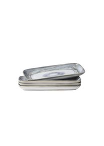 Servierplatte GIPFELST&Uuml;CK "Tiefer See", grau (grau, wei&szlig;), Servierplatten, Servierplatte