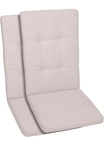 Hochlehnerauflage GO-DE, beige (natur), B:50cm H:7cm T:120cm, Polypropylen, Polsterauflagen, Hochlehnerauflage, Uni Boucl&eacute; natur - Ma&szlig;e BxLxH ca.: 50 cm x 120 cm x 7 cm
