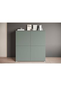 PC-Schrank OTTO HOME "Kenia, Sekret&auml;r, Home Office", salbei, B:120cm H:125cm T:39,5cm, Sekret&auml;re, PC-Schrank, Mit Push-to-open, Tastaturauszug und praktischem Stauraum