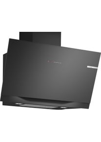 BOSCH Kopffreihaube "DWK91LT60", Energieeffizienz: A+, silber (schwarz), B:89cm H:45cm T:44,7cm, Dunstabzugshauben, Extrem leise Schr&auml;gesse & leistungsstarker SilentPowerDrive, Kopffreihaube