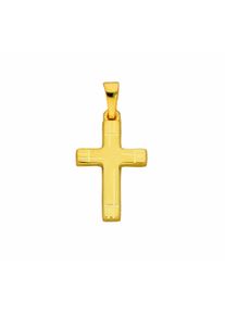 Adelia&acute;s Kreuzkette ADELIA&acute;S "Adelia's Halskette - Kreuzkette mit Kreuz Anh&auml;nger aus 333 Gold Halskette - Kreuzkette mit Kreuz Anh&auml;nger aus 333 Gold" Gr. 45, gold, Halsketten, Damen, Gold, Kreuzkette