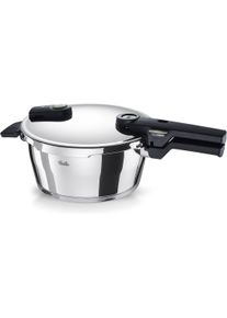 Schnellkochtopf Fissler "VitaquickElemental Dampfkochtopf Premium Drucktopf", silber, B:29,5cm H:17,5cm L:39,5cm &Oslash;:22cm, T&ouml;pfe, Schnellkochtopf, Schnellkochtopf mit 2 Garstufen und Superthermic Boden
