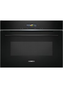 SIEMENS Einbau-Mikrowelle "CE732GXB1", schwarz, B:59,4cm H:45,5cm T:56,4cm, Mikrowellen, Leichte humidClean Plus-Reinigung & sanft schlie&szlig;ende softClose-T&uuml;r, Einbau-Mikrowelle