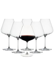 Rotweinglas Spiegelau "Burgundergl&auml;ser Definition 960 ml 6er Set transparent", bunt (transparent), B:12,4cm H:23cm &Oslash;:12,4cm, Glas, Trinkgef&auml;&szlig;e, Rotweinglas, Sp&uuml;lmaschinengeeignet