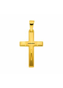 Adelia&acute;s Kreuzkette ADELIA&acute;S "Adelia's Halskette - Kreuzkette mit Kreuz Anh&auml;nger aus 333 Gold Halskette - Kreuzkette mit Kreuz Anh&auml;nger aus 333 Gold" Gr. 45, gold, Halsketten, Damen, Gold, Kreuzkette