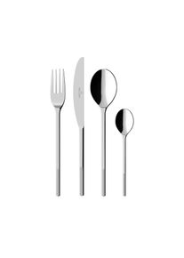 Villeroy & Boch Besteck-Set VILLEROY & BOCH "Afina Besteckset", silberfarben, 24, Edelstahl 18/10, Essbesteck-Sets, Besteck-Set, Gefertigt aus hochglanzpoliertem Edelstahl