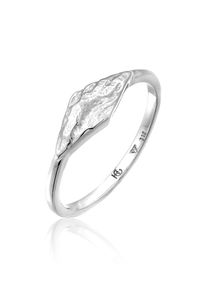 Silberring HAZE & GLORY "Ring Siegelring Marquis - Gratitude 925 Silber" Gr. 56, silber, Fingerringe, Damen, 56, Silber 925 (Sterlingsilber), Silberring