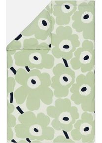 Bettbezug Marimekko "UNIKKO", blau, B:140cm L:200cm, Seersucker, Obermaterial: 100% Baumwolle, Bettbez&uuml;ge, Bettbezug, aus ungebleichter Baumwolle gefertigt