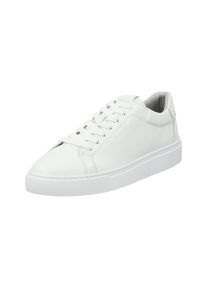 Sneaker Gant "Mc Julien", Herren, Gr. 45, wei&szlig;, wei&szlig;, Leder, unifarben, Schuhe Sneaker, Business Schn&uuml;rschuh, Retro Sneaker mit Lederinnensohle