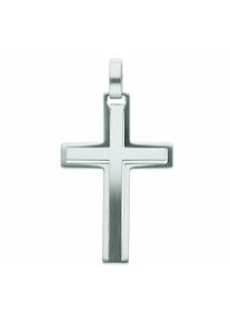 Adelia&acute;s Kreuzkette ADELIA&acute;S "Adelia's Halskette - Edelstahl Kreuz Kreuzkette mit Anh&auml;nger aus Halskette - Edelstahl Kreuz Kreuzkette mit Anh&auml;nger aus" Gr. 45, silber, Halsketten, Damen, Edelstahl, Kreuzkette