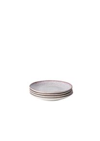 Teller-Set GIPFELST&Uuml;CK "Alpenwiese", lila (beere), 4, Geschirr-Sets, Teller-Set