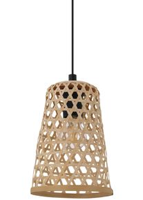 Eglo Pendelleuchte "CLAVERDON", schwarz (schwarz, natur), 1, &Oslash; 18cm, Leuchten, H&auml;ngeleuchte, H&auml;ngelampe, Pendelleuchte