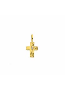 Adelia&acute;s Kreuzkette ADELIA&acute;S "Adelia's Halskette - Kreuzkette mit Kreuz Anh&auml;nger mit Zirkonia aus 585 Gold Halskette - Kreuzkette mit Kreuz Anh&auml;nger mit Zirkonia aus 585 Gold" Gr. 45, gold, Halsketten, Damen, Gold, Kreuzkette