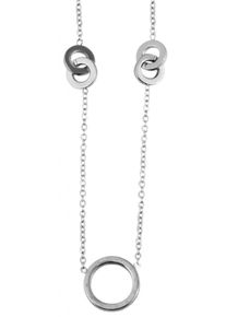 Adelia&acute;s Kette mit Anh&auml;nger ADELIA&acute;S "Adelia's Damen Edelstahl Halskette mit Anh&auml;nger 43 cm + 5.0 cm" Gr. 43, silber, Halsketten, Damen, Edelstahl, Kette mit Anh&auml;nger