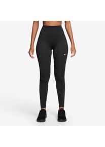 Trainingstights Nike "W NK DF ONE HR TIGHT USEAM", Damen, Gr. XS, N-Gr, schwarz, wei&szlig;, Obermaterial: 80% Polyester, 20% Elasthan, Hosen Trainingstights, schnell trocknendes Material, atmungsaktiv, mit elastischem Bund