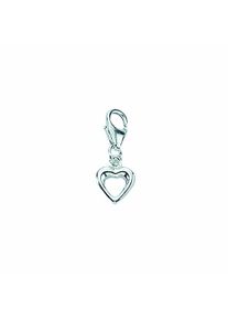 Adelia&acute;s Herzkette ADELIA&acute;S "Adelia's Halskette - Herzkette mit Charms Anh&auml;nger Herz aus 925 Silber Halskette - Herzkette mit Charms Anh&auml;nger Herz aus 925 Silber" Gr. 45, silber, Halsketten, Damen, Silber 925 (Sterlingsilber), Herzkette