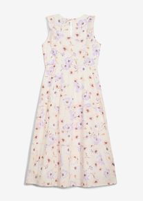 bonprix Rochie maxim din bumbac 100%, bej, 158