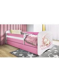 Mid.you , Wei&szlig;, Pink , Holz , Birke , Sperrholz,Schichtholz , H2 , 1-Zonen , links montierbar, rechts montierbar , 80x160 cm , nicht verstellbar ,