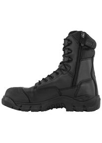 Schn&uuml;rschuh MAGNUM "MAGNUM Work &ndash; Sicherheitsmodelle Precision Rigmaster Sz Ct Cp Wp", Herren, Gr. 45, Normalschaft, schwarz, Vollnarbenleder, PU, TPU, Schuhe Schn&uuml;rschuh