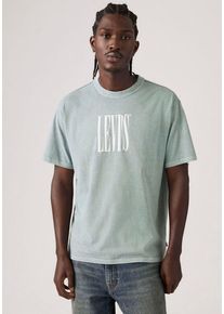 Levi's T-Shirt LEVI'S "VINTAGE FIT GRAPHIC TEE", Herren, Gr. M, stretched serif 4 lead, Jersey, Obermaterial: 100% Baumwolle, bedruckt, normal h&uuml;ftbedeckend, Rundhals, Shirts T-Shirt, mit Logo-Print