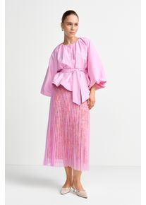 T&uuml;llrock RICHROYAL, Damen, Gr. 42, rosa (soft orchid), Web, Obermaterial: 100% Polyester, bedruckt, gebl&uuml;mt, bequem ca. Mitte Wade, R&ouml;cke T&uuml;llrock, mit Plissee-&Uuml;berrock aus T&uuml;ll