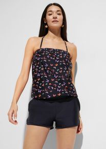 bonprix Femei Overall baie cu slip integrat, negru, 38
