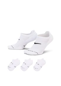 Sportsocken Nike "U NK ED ELVD NS 3P - 144", Damen, Gr. XL (46/50), wei&szlig; (multi, color), Obermaterial: 68% Baumwolle, 30% Polyester, 2% Elasthan, Socken Sportsocken, mit elastischer Passform, aus Baumwolle, Polyester und Elasthan