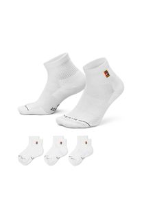 Sportsocken Nike "U NK ED ELVD ANK 3P TENNIS 144", Damen, Gr. S (34/37), wei&szlig; (multi, color), Obermaterial: 69% Baumwolle, 29% Polyester, 2% Elasthan, Socken Sportsocken, f&uuml;r Erwachsene