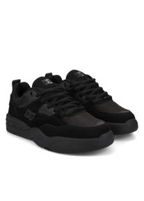 Sneaker DC Shoes "DC Ascend", Herren, Gr. 6(38), schwarz (schwarz, schwarz, schwarz), Obermaterial: Leder (Kuh) / Futter: Textil / Au&szlig;ensohle: Gummi., Schuhe Sneaker