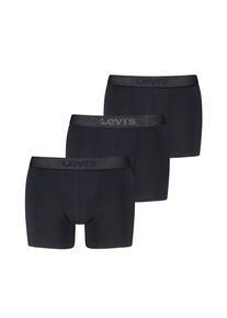 Levi's Boxer LEVI'S "LEVIS MEN MEL WB BOXER BRIEF", Herren, Gr. XL, schwarz, Obermaterial: 95% Baumwolle, 5% Elasthan, k&ouml;rpernah, Unterhosen Boxer, ohne Eingriff, tonaler Logobund, elastisch, Cotton-Mix