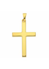 Adelia&acute;s Kreuzkette ADELIA&acute;S "Adelia's Halskette - Kreuzkette mit Kreuz Anh&auml;nger aus 585 Gold Halskette - Kreuzkette mit Kreuz Anh&auml;nger aus 585 Gold" Gr. 45, gold, Halsketten, Damen, Gold, Kreuzkette