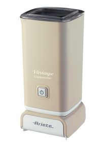 Ariete Milchaufsch&auml;umer "Vintage 2878", beige (creme), B:9,5cm H:22cm T:9,5cm, Milchaufsch&auml;umer, Antihaftbeschichtung, leicht zu reinigen und kein Anbrennen der Milch, Milchaufsch&auml;umer