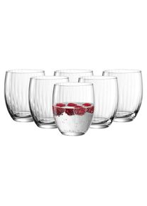 Glas Leonardo "Trinkgl&auml;ser Poesia 380 ml 6er Set transparent", bunt (transparent), Glas, Trinkgef&auml;&szlig;e, Glas
