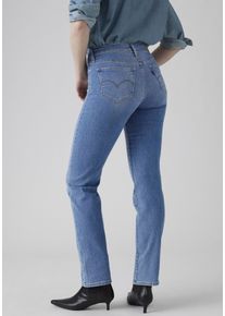 Levi's Gerade Jeans LEVI'S "314 Shaping Straight", Damen, Gr. 26, L&auml;nge 32, cool satisfaction, Denim/Jeans, Obermaterial: 74% Baumwolle, 24% Polyester, 2% Elasthan, gerade lang, Jeans Gerade Jeans, mit Stretch