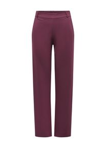 Anzughose Only "ONLPOPTRASH LIFE MW STRAIGHT PANT PNT", Damen, Gr. XL (42), L&auml;nge 30, port royale, Milano Rib, Obermaterial: 63% Viskose, 32% Nylon, 5% Elasthan, unifarben, normal, Hosen Anzughose, Viskosemischung