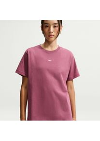 T-Shirt Nike Sportswear "W NSW CLASSIC SS TEE", Damen, Gr. XS, pink smoke, sail, Jersey, Obermaterial: 100% Baumwolle, normal, Rundhals, Shirts T-Shirt, Kurzarm, mit Rundhalsausschnitt, aus Baumwoll-Jersey, normale L&auml;nge