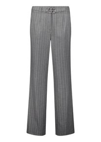 Marlene-Hose Betty Barclay "Marlene-Hose mit Bindeg&uuml;rtel", Damen, Gr. 34, EURO, grau (mausgrau), Obermaterial: 63% Polyester PES. 35% Viskose CV. 2% Elasthan EL., Hosen Marlene-Hose